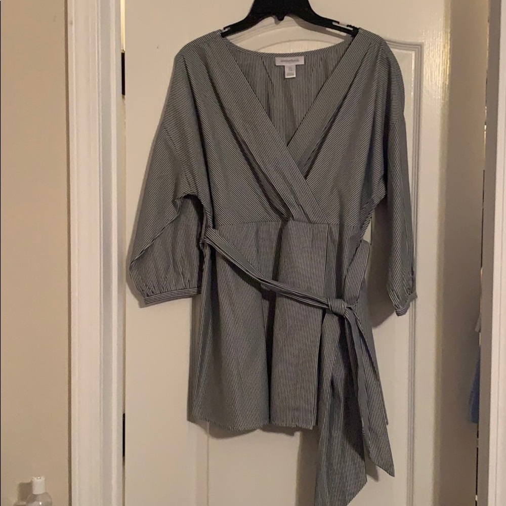 Striped maternity blouse Motherhood maternity